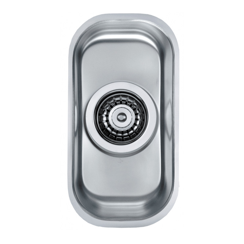 Diskho DecoSteel Variant 110 Rostfri Enkel med Korgventil & Vattenlås