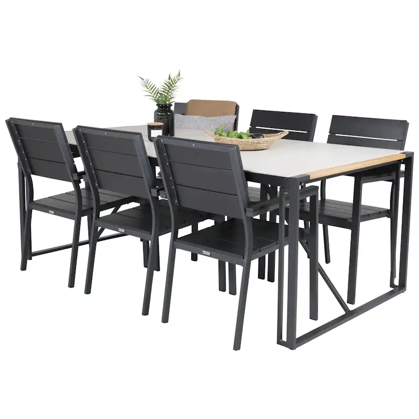 Matgrupp Venture Home Tilly 200 med 6 Lova Stolar