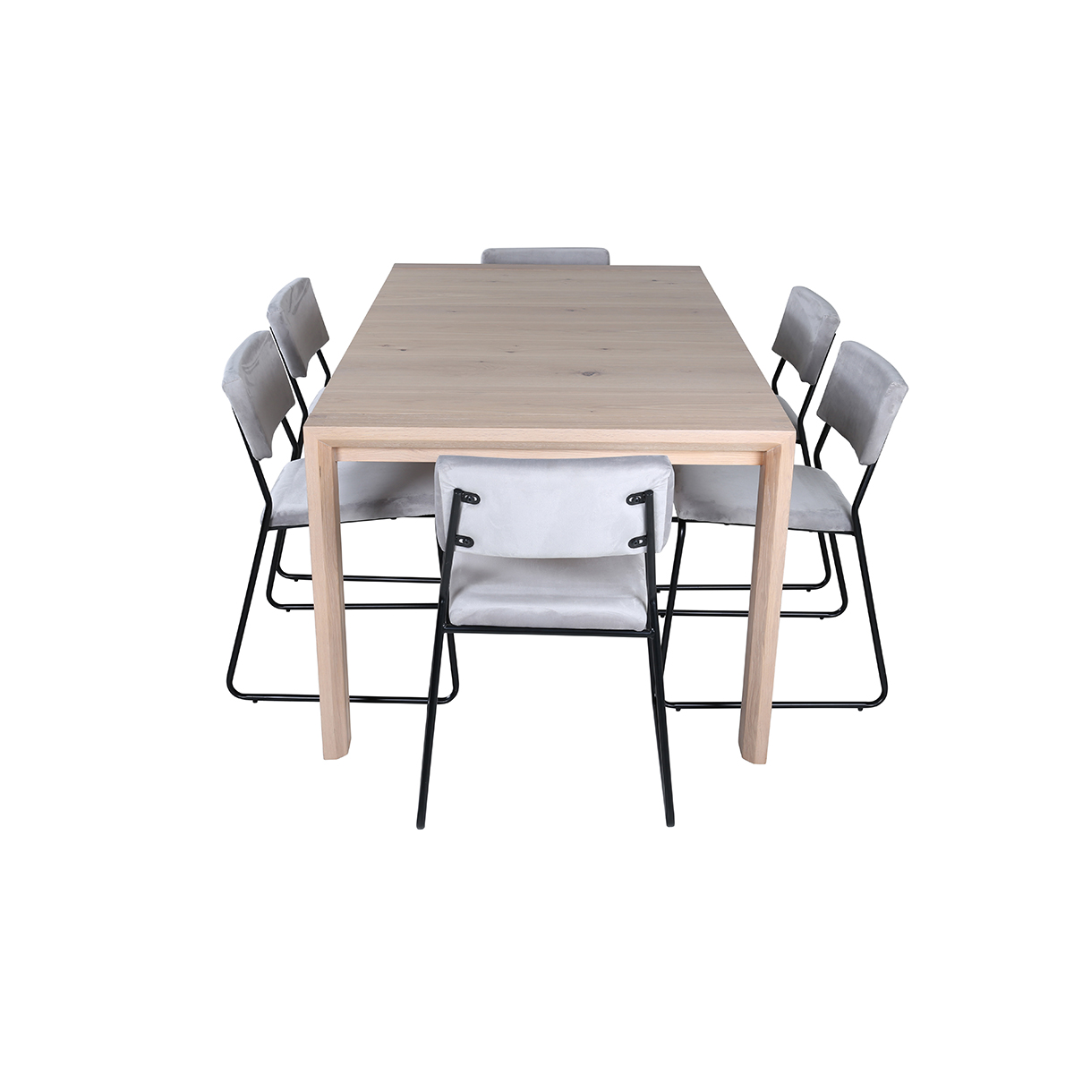 Matgrupp Venture Home Shy med 6 Kungshamn Stolar