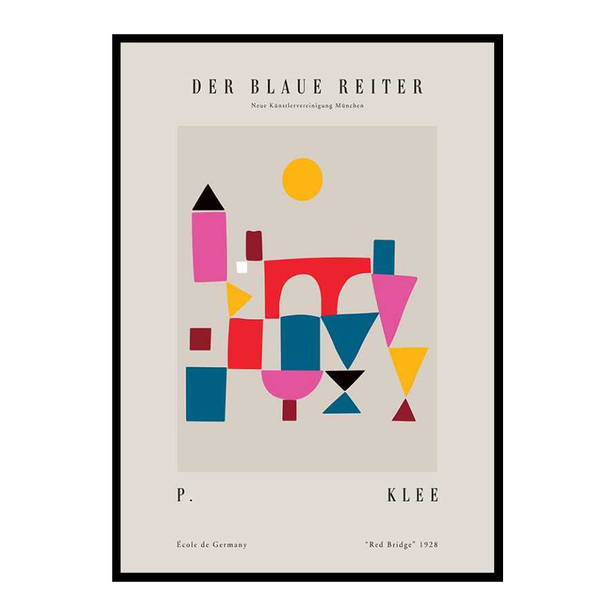 Poster Gallerix Paul Klee Blaue Reiter