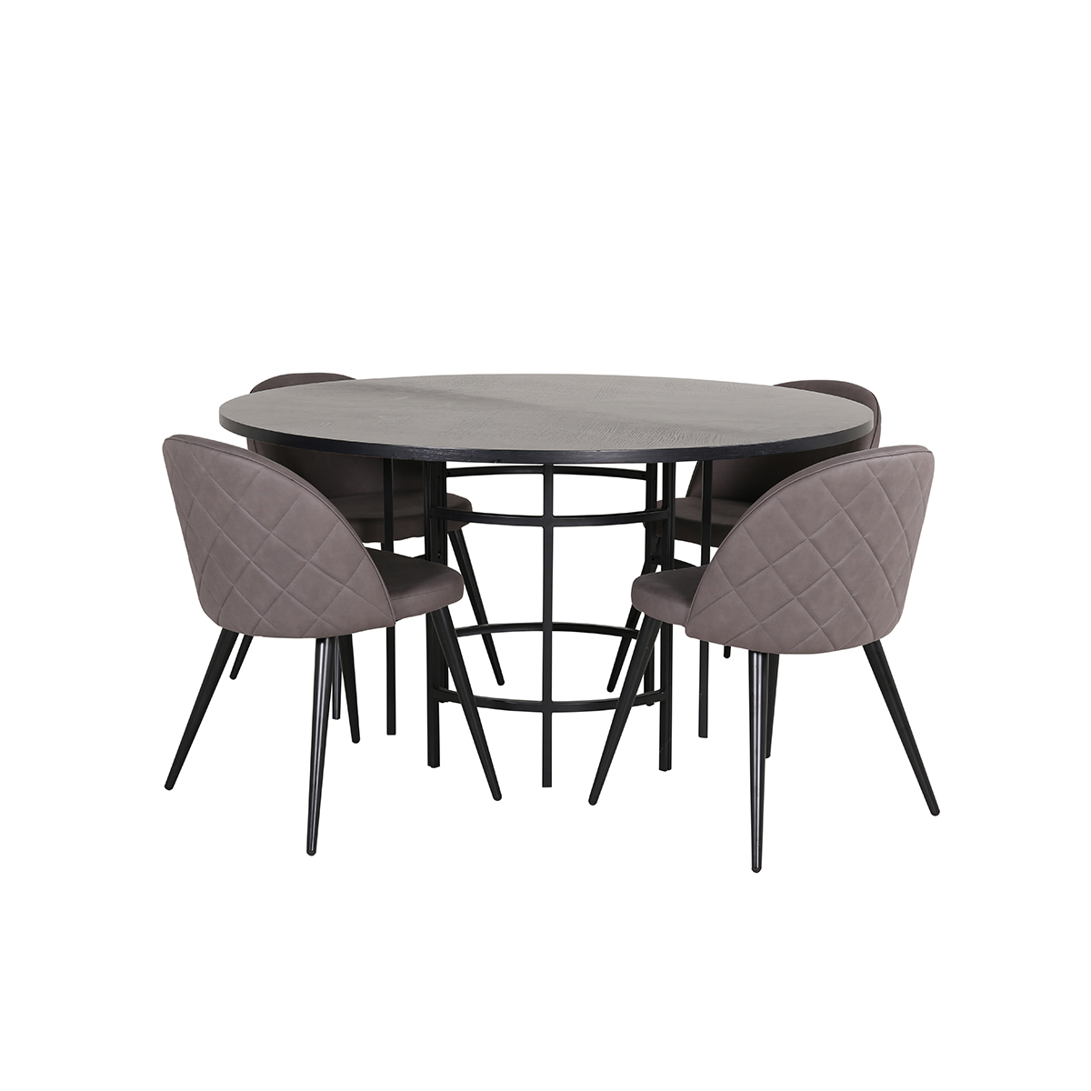 Matgrupp furniture/fashion Copenhagen Ø140 cm med 4 Velvet Stolar