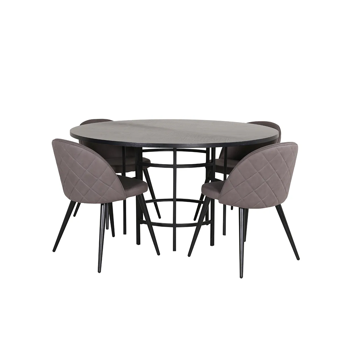 Matgrupp furniture/fashion Copenhagen Ø140 cm med 4 Velvet Stolar