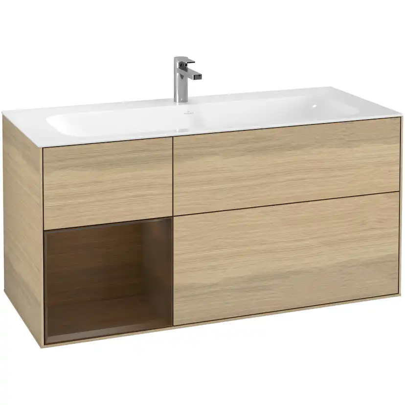 Tvättställsskåp Villeroy & Boch Finion med 3 Lådor och Hylla för Inbyggt Tvättställ