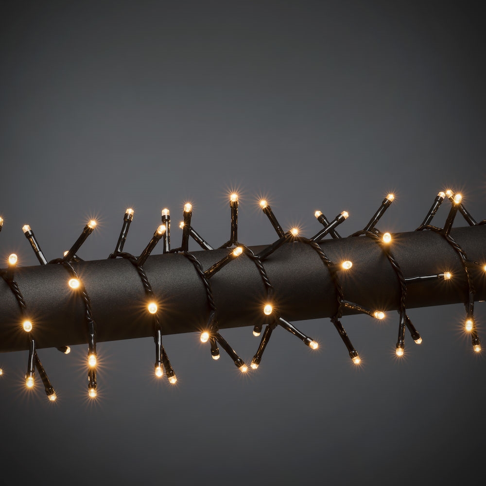 Ljusslinga Gnosjö Konstsmide Cluster 1000 Gnist amber Frost Topp