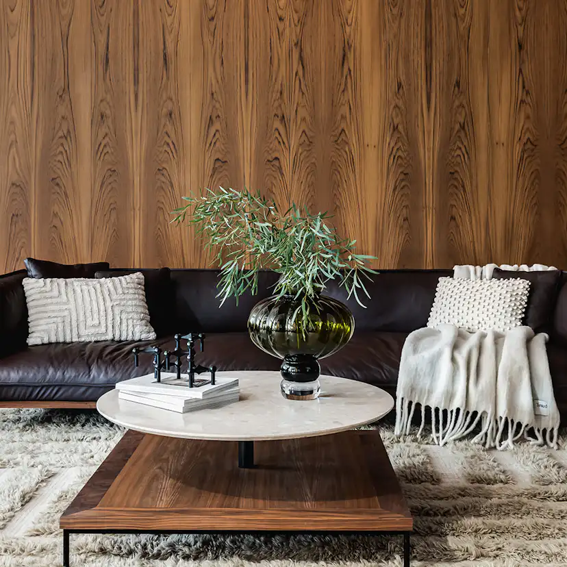 Designpanel Wood on wall Teak Oljad