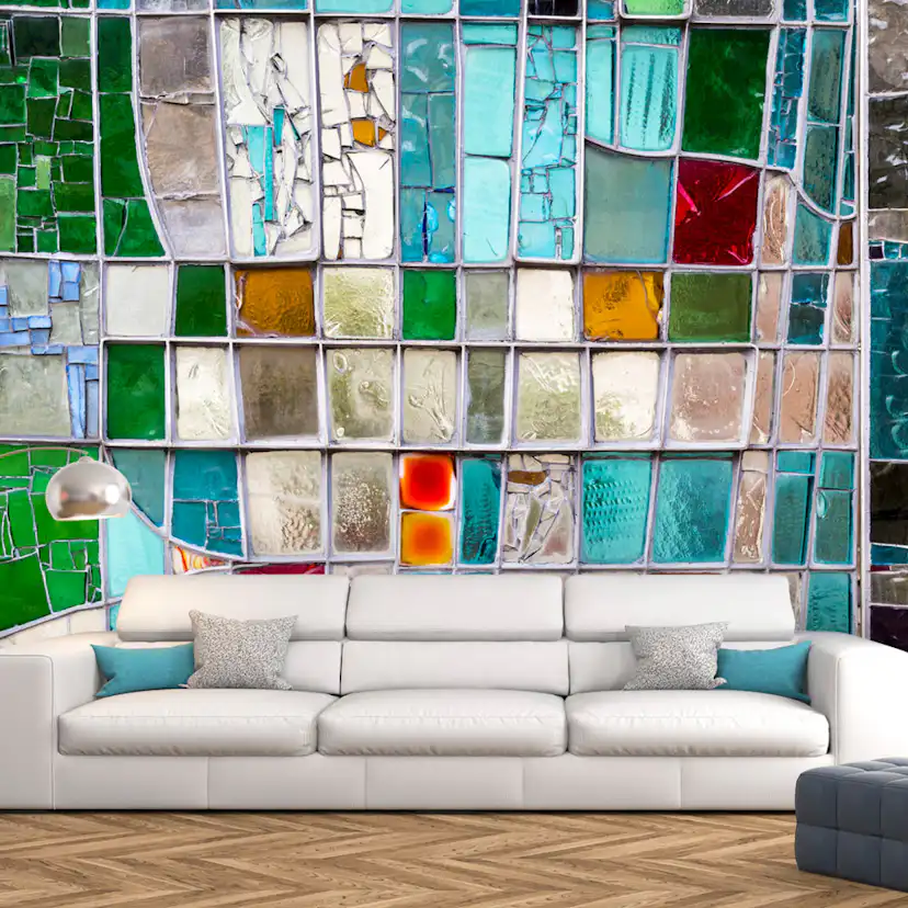 Fototapet Arkiio Sapphire Stained Glass