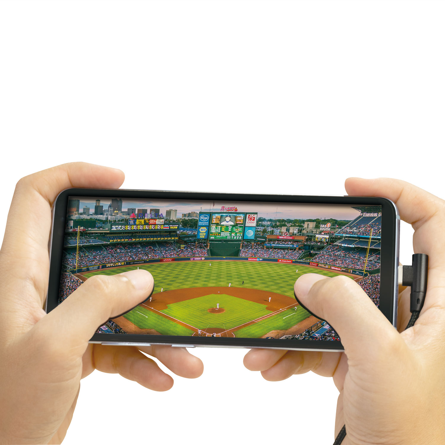 Vinklad MicroUSB-kabel LogiLink USB 2.0 15W 1 m