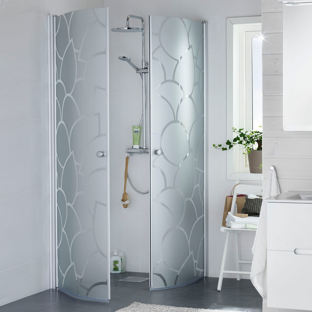 Duschhörn Hafa Igloo Round Leaf Silver