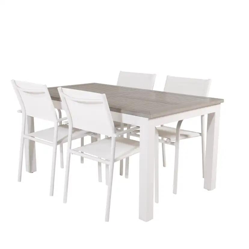 Matgrupp Venture Home Aleyna 160/240 med 4 Siri Matstolar