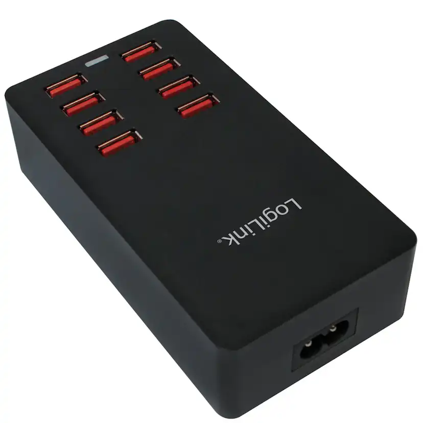 USB-laddare LogiLink 8 Portar 8,8A
