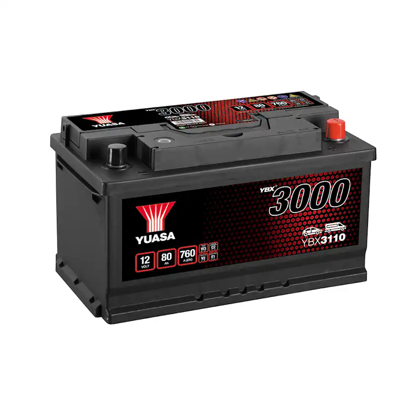 Startbatteri Yuasa 3000 80Ah 760A
