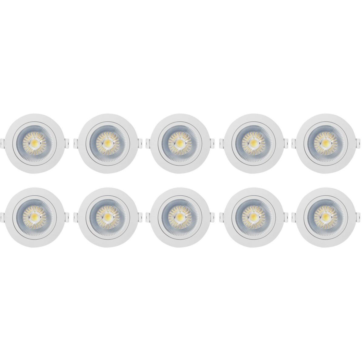 Downlight Westal Nedljus 7W 650Lm 27,3,4K Vit 10-pack Wld Fr72 Flex Tilt