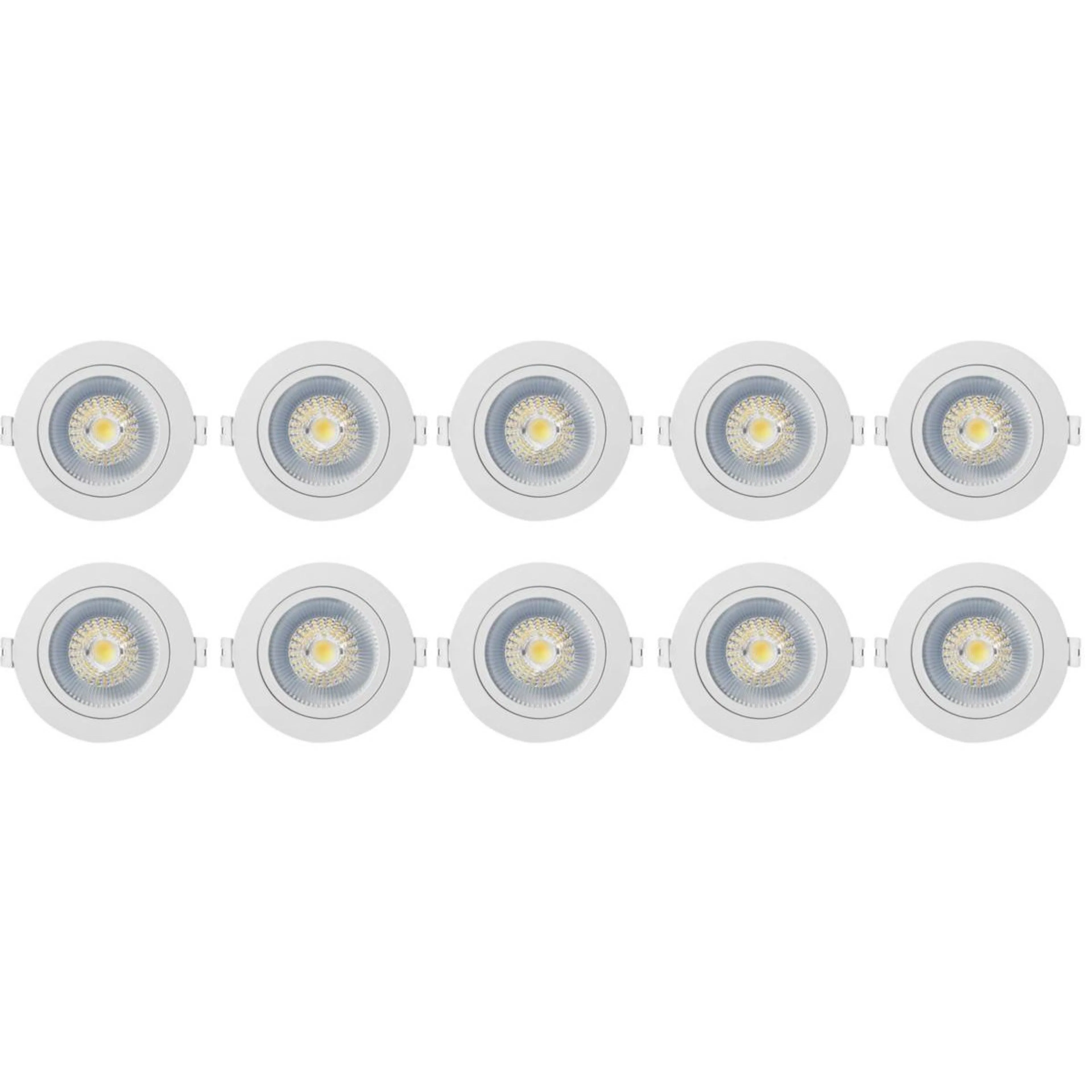 Downlight Westal Nedljus 7W 650Lm 27,3,4K Vit 10-pack Wld Fr72 Flex Tilt