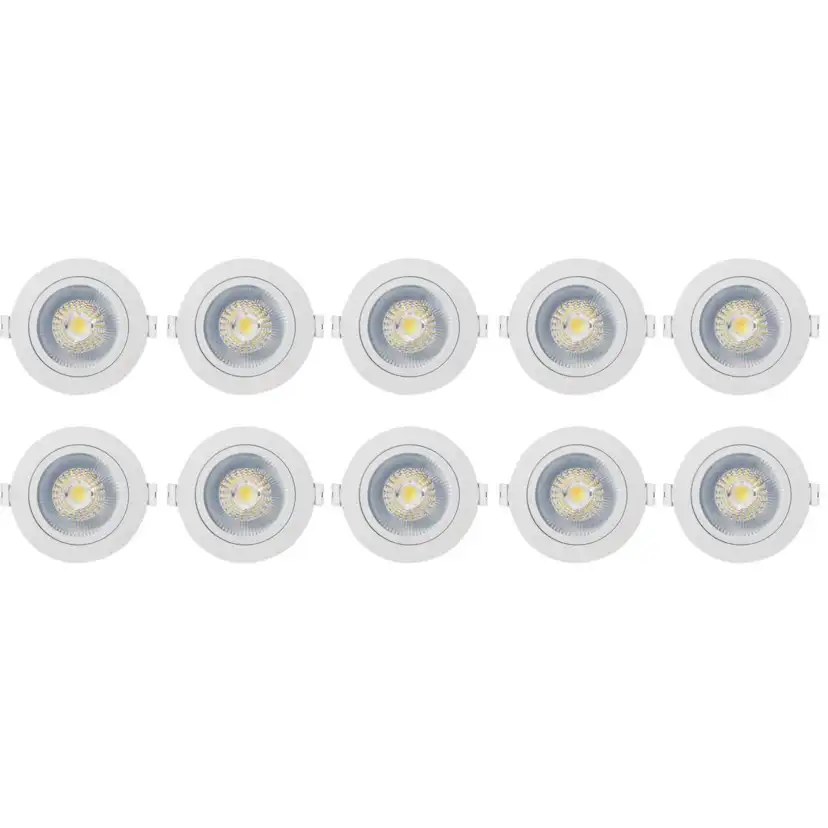 Downlight Westal Nedljus 7W 650Lm 27,3,4K Vit 10-pack Wld Fr72 Flex Tilt