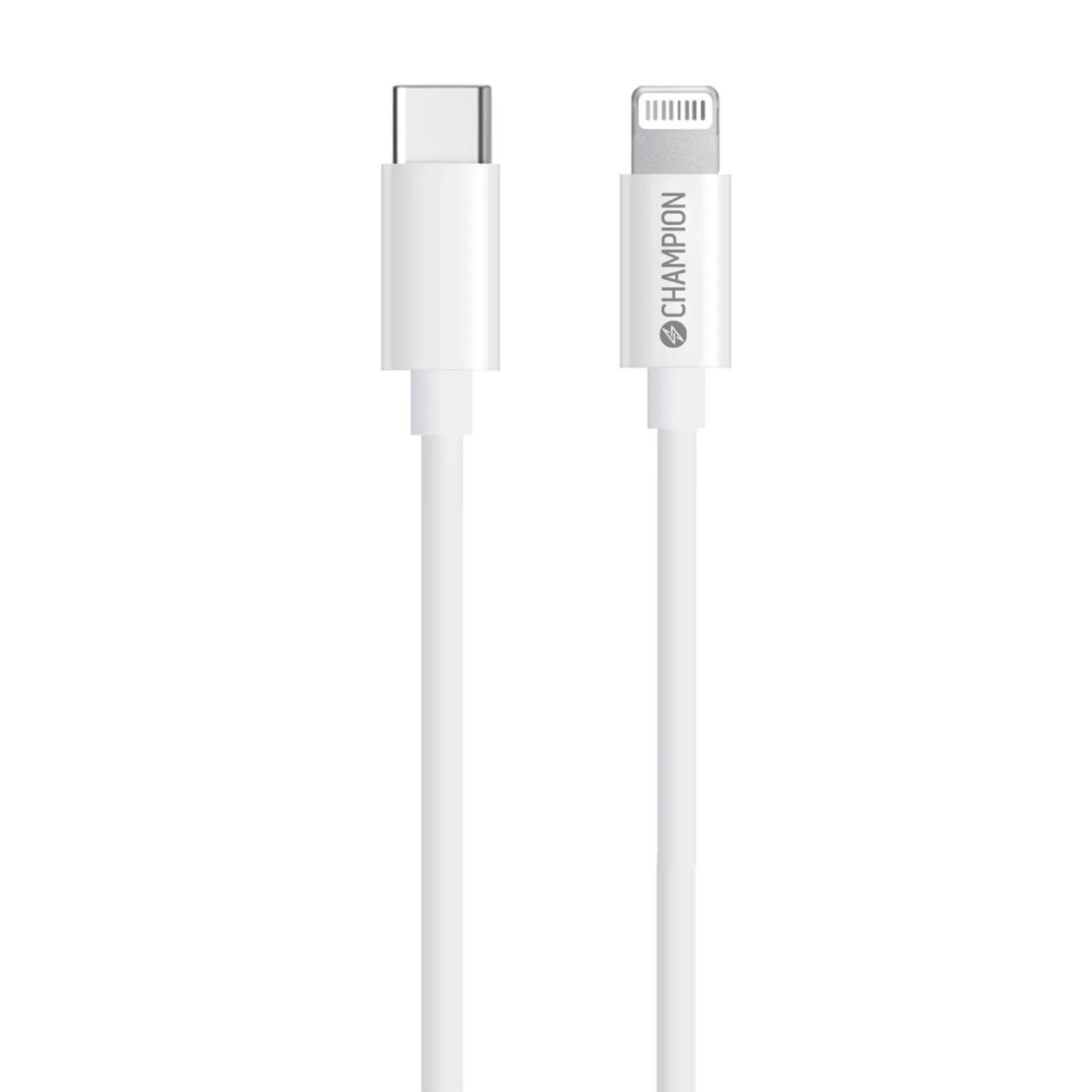 USB-C Champion till Lightning Kabel 1m Vit