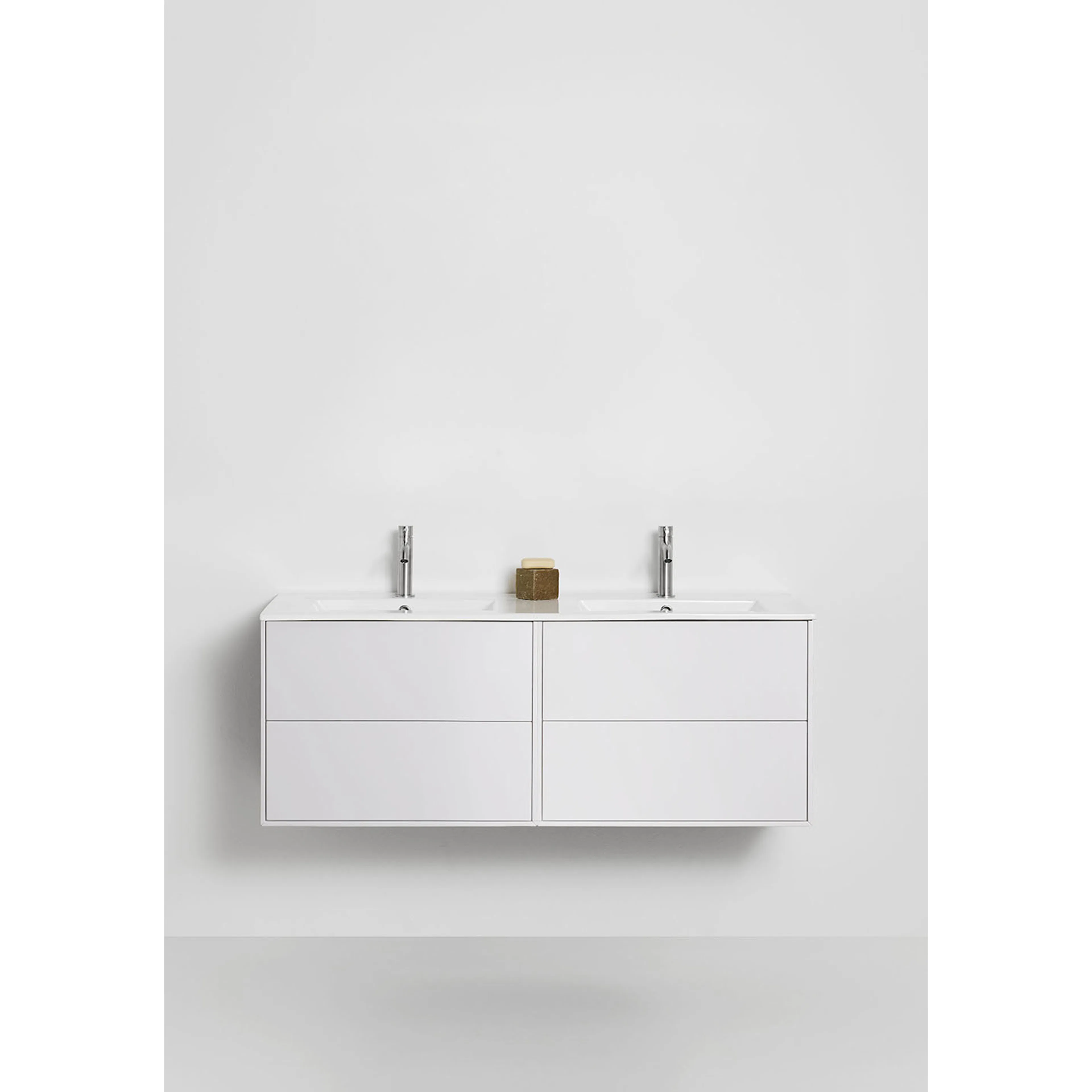 Tvättställsskåp Hafa Go Plus med Tvättställ Vit, B: 1210mm