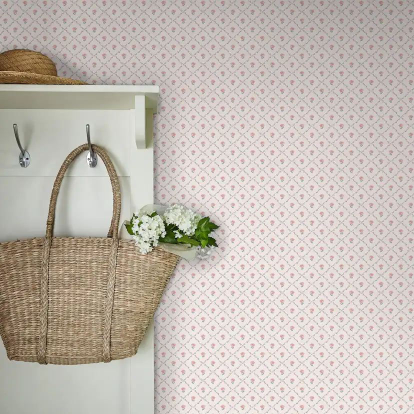 Tapet Laura Ashley Kate Coral Rosa 122766