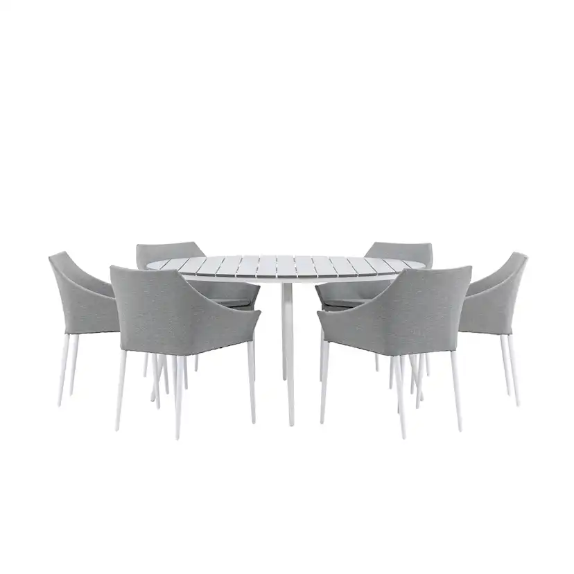 Matgrupp Venture Home Break Ø150 cm med 6 Spoga Stolar