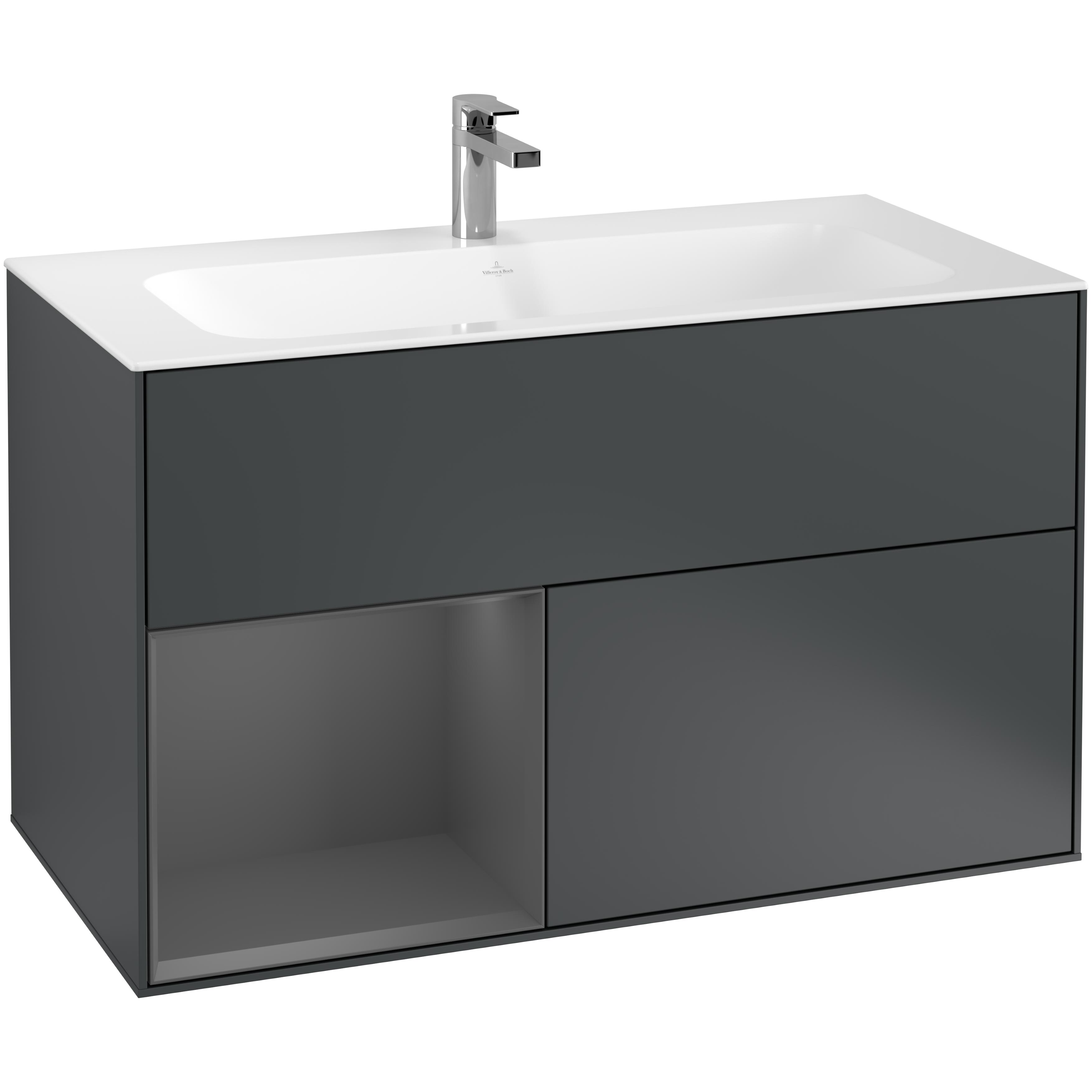 Tvättställsskåp Villeroy & Boch Finion med 2 Lådor och Hylla för Inbyggt Tvättställ