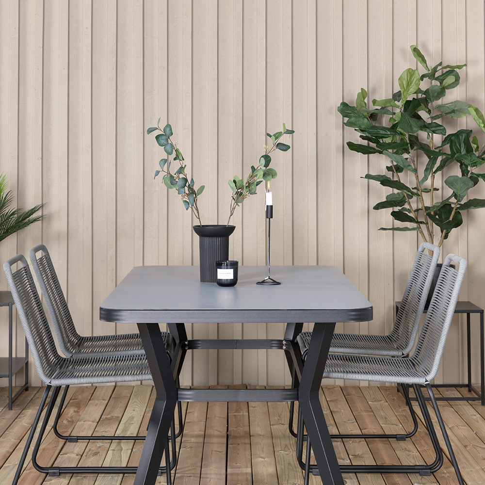 Matgrupp Venture Home Vyn med 4 Lumi Stolar