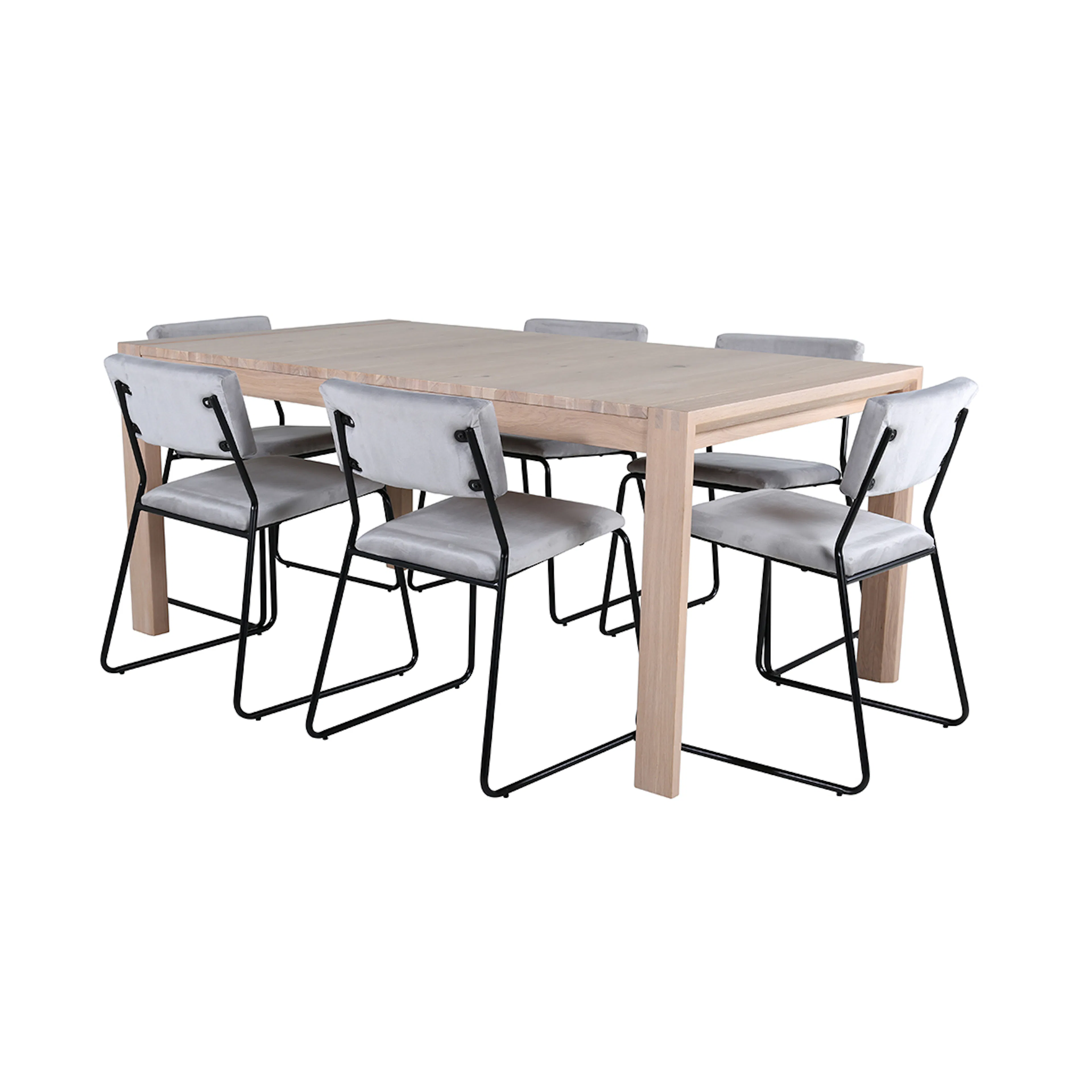 Matgrupp Venture Home Shy med 6 Kungshamn Stolar