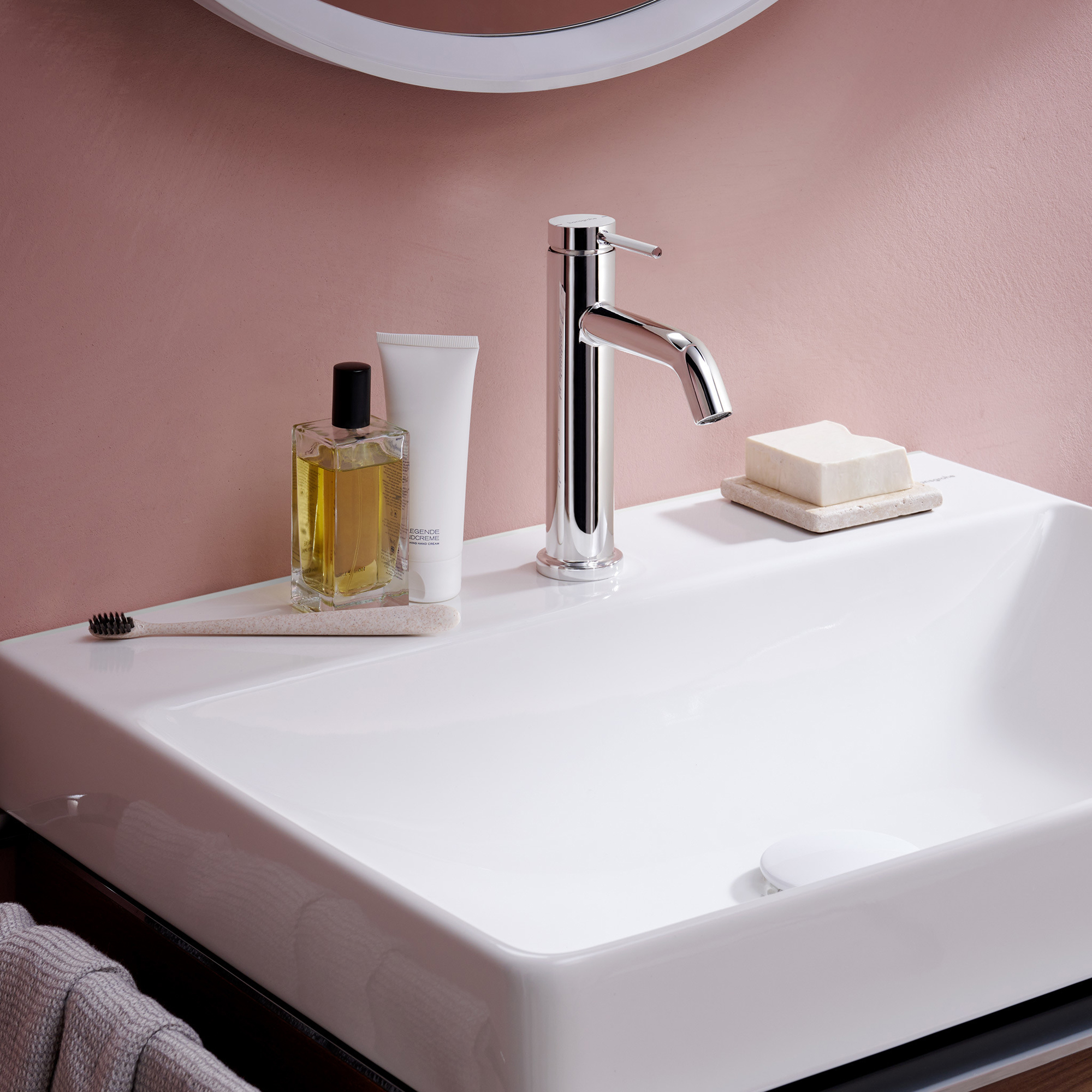 Tvättställsblandare Hansgrohe Tecturis S 110 EcoSmart+ utan Bottenventil