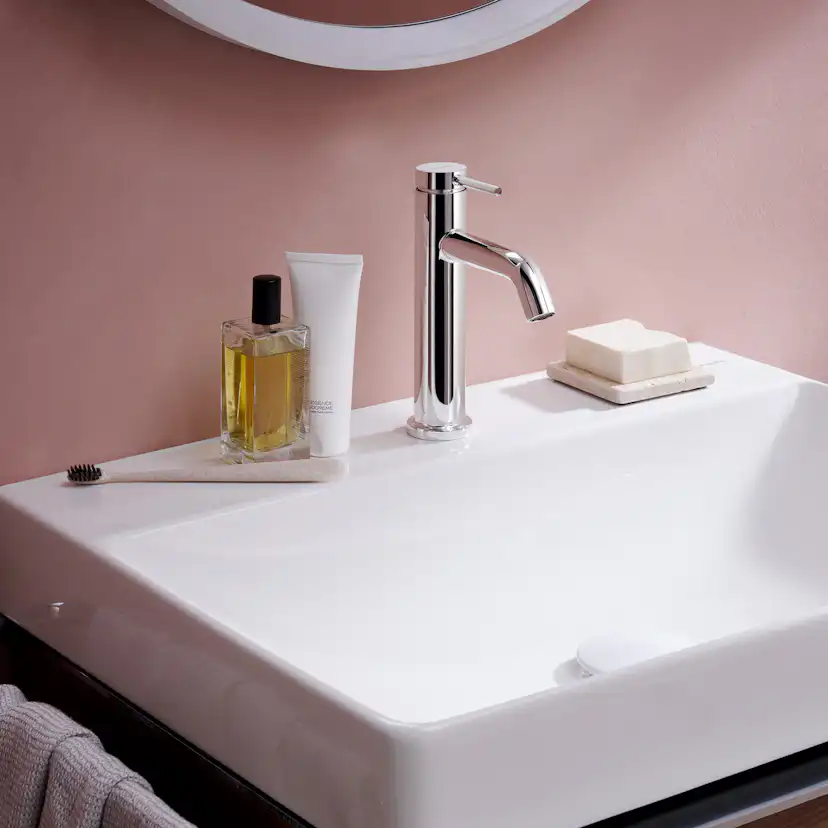 Tvättställsblandare Hansgrohe Tecturis S 110 EcoSmart+ utan Bottenventil