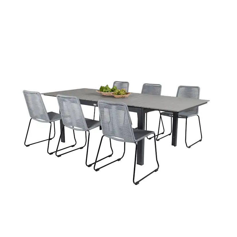 Matgrupp Venture Home Lova 160/240 med 6 Leon Stolar