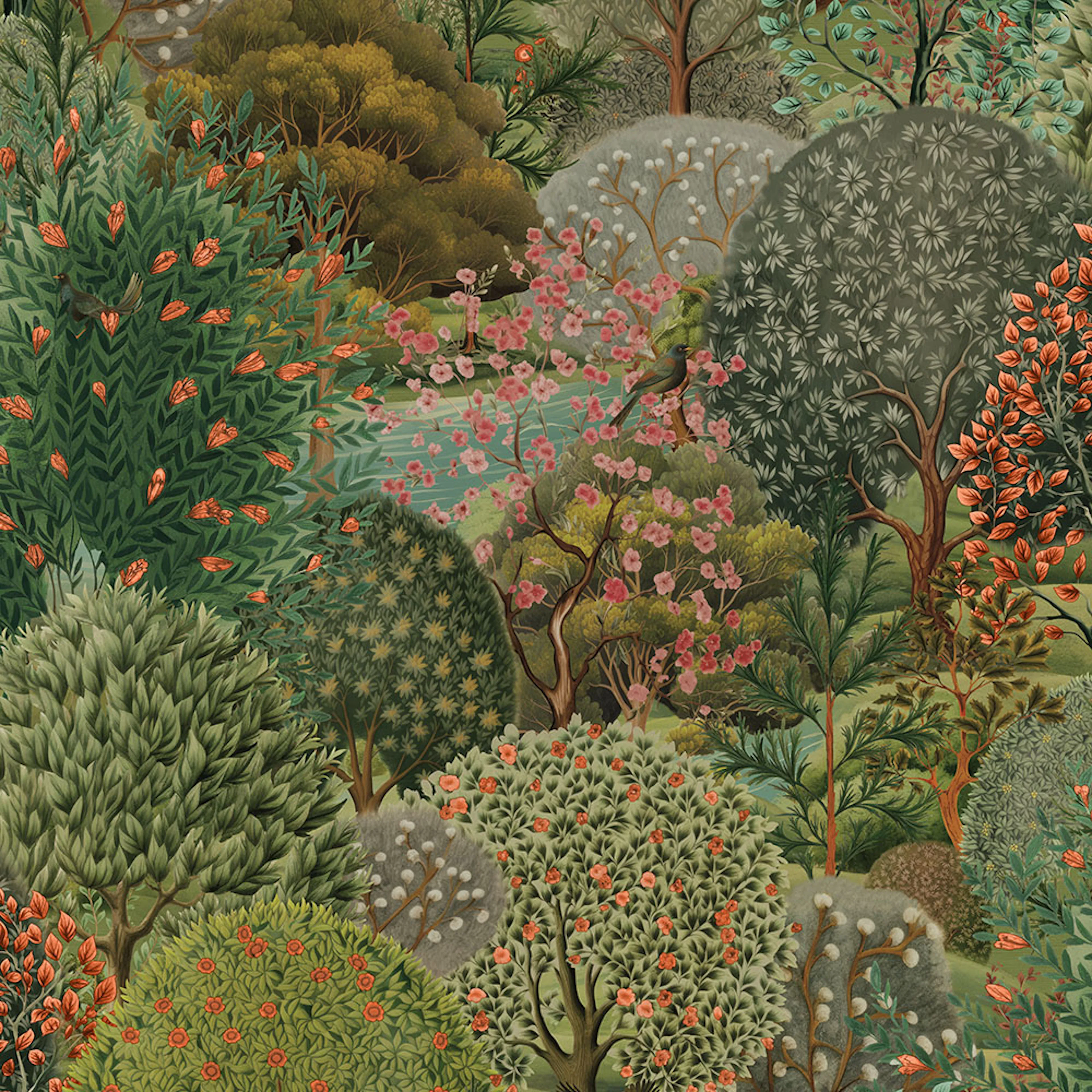 Tapet Holden Utopia II Arboretum Green 91752