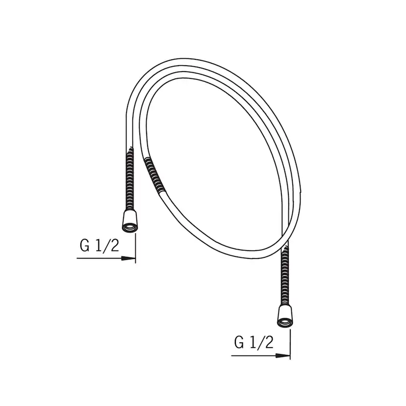 Duschslang Oras 241105 Metallslang