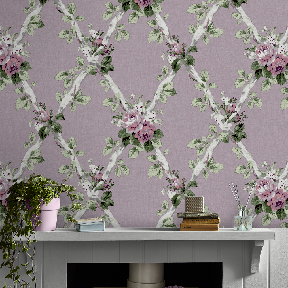 Tapet Laura Ashley Elwyn Lila