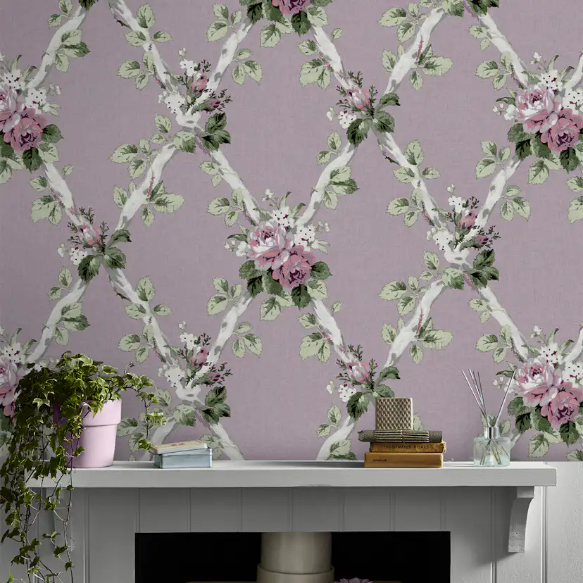 Tapet Laura Ashley Elwyn Lila