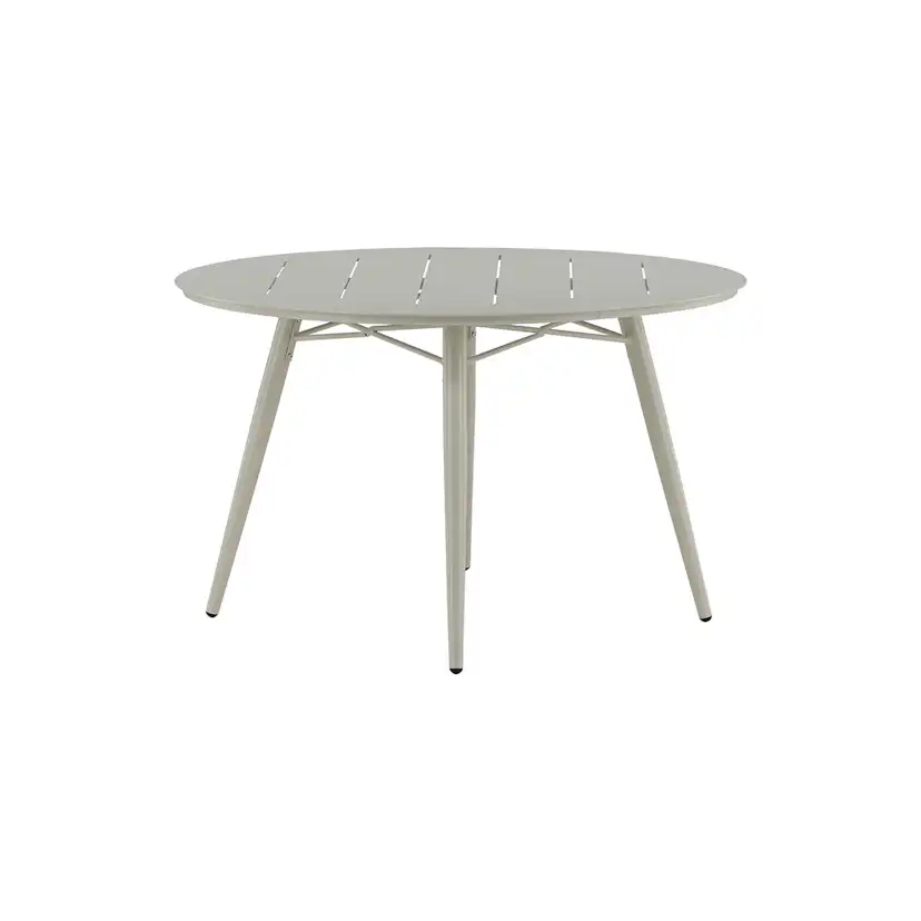 Utebord Venture Home Lina Ø120 cm Matbord i Trä & Aluminium, Beige