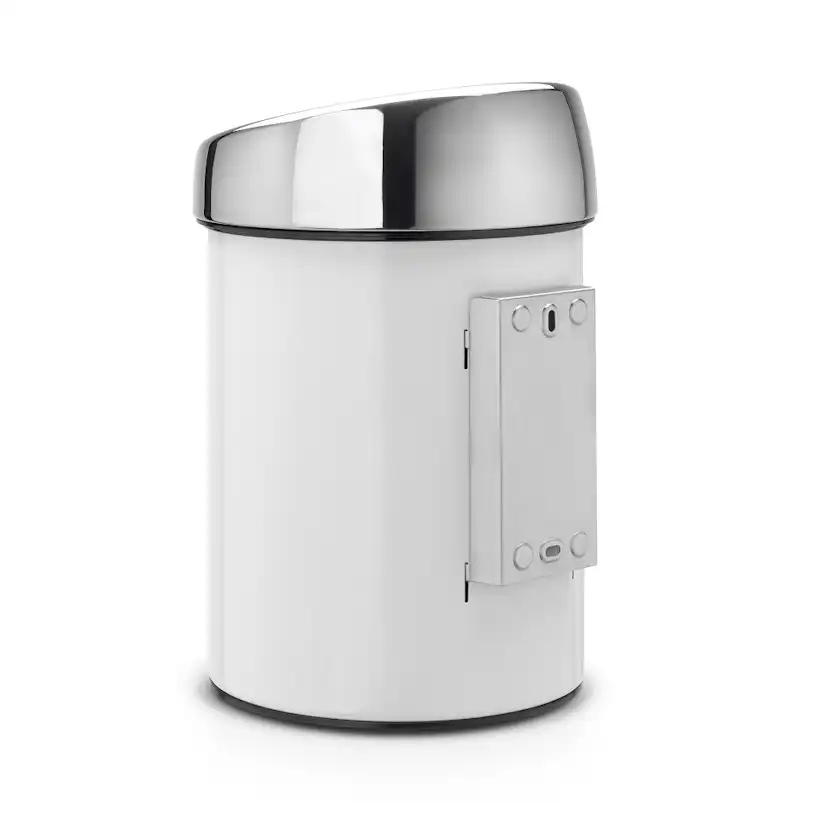 Touch Bin® 3Ltr / Brilliant Steel lock Vit Färg: Vit