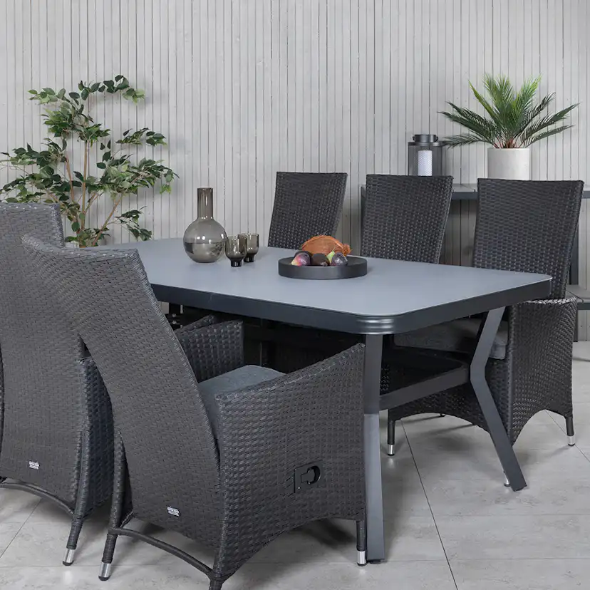 Matgrupp Venture Home Vyn med 6 Pam Matstolar