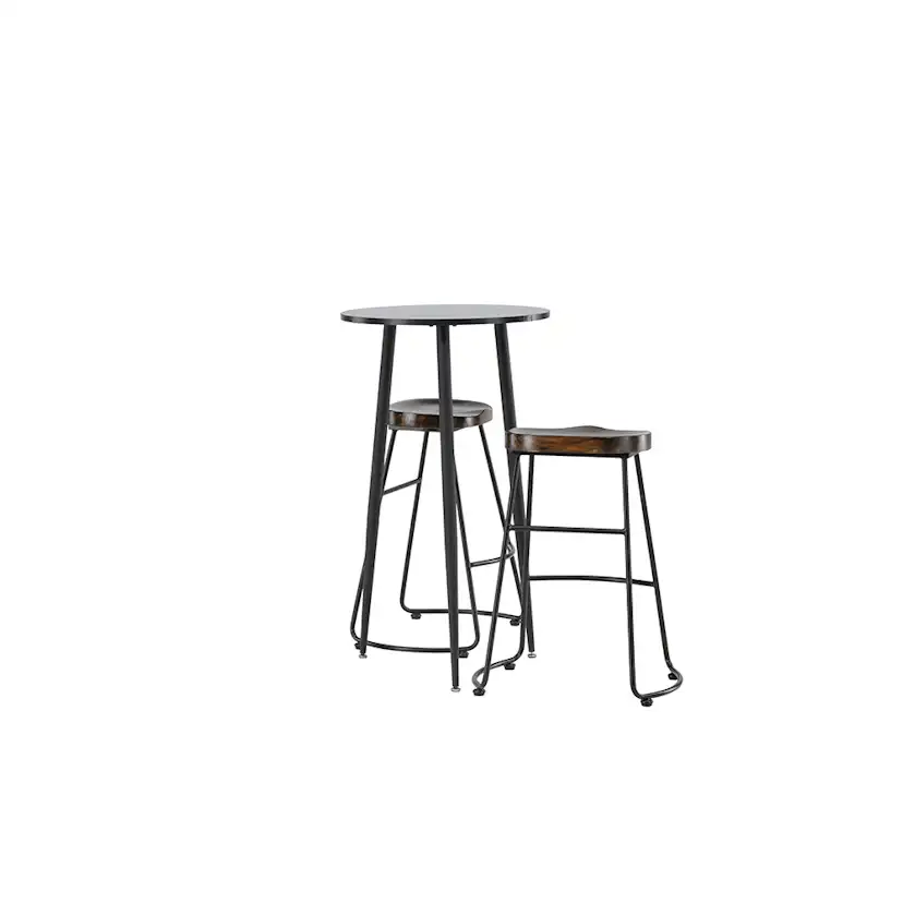 Matgrupp Venture Home Plaza Ø60 cm med 2 st Ozark stolar