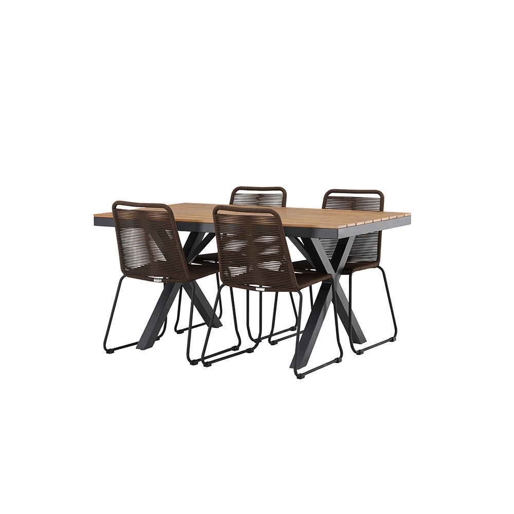 Matgrupp Venture Home Garcia Bord med 4 Lindos Stolar