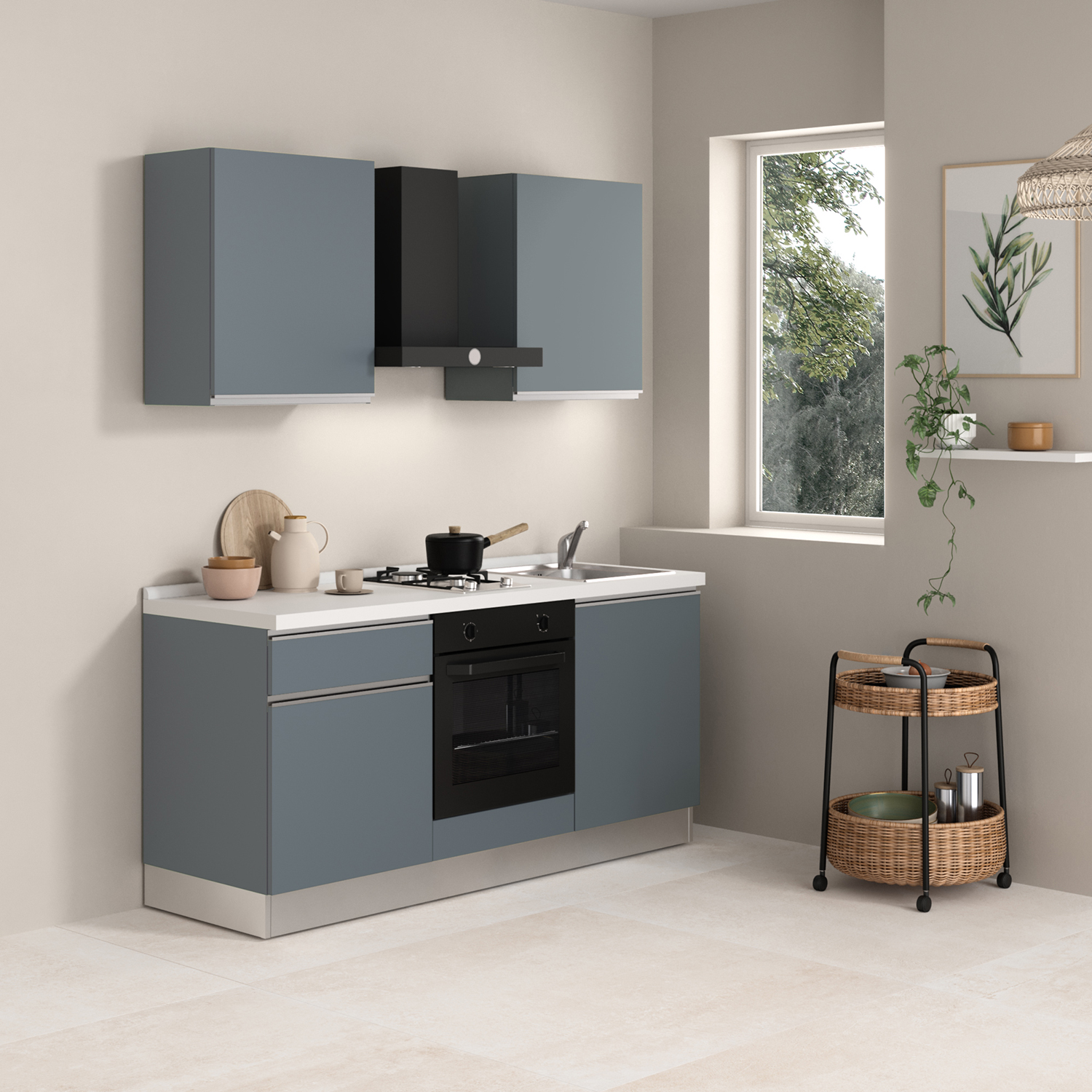 Kök Mimo Alexa 180 cm Utan Vitvaror Förmonterat