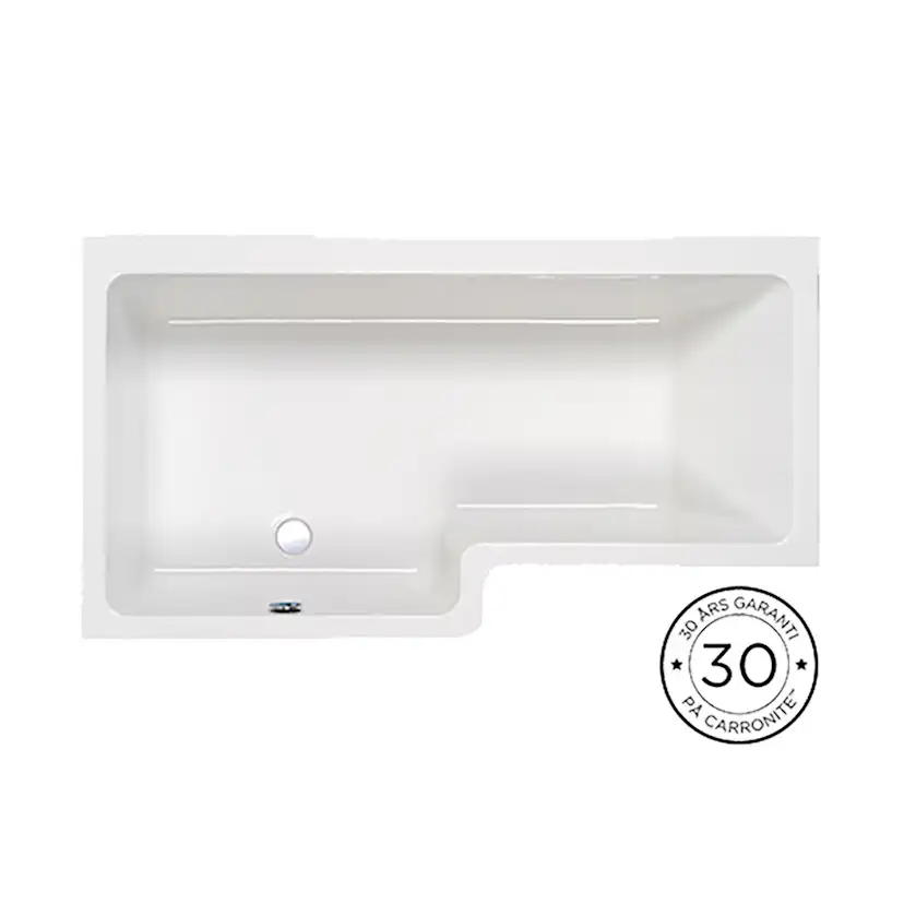 Quantum Showerbath 1600x700/850mm Standard, Vänster