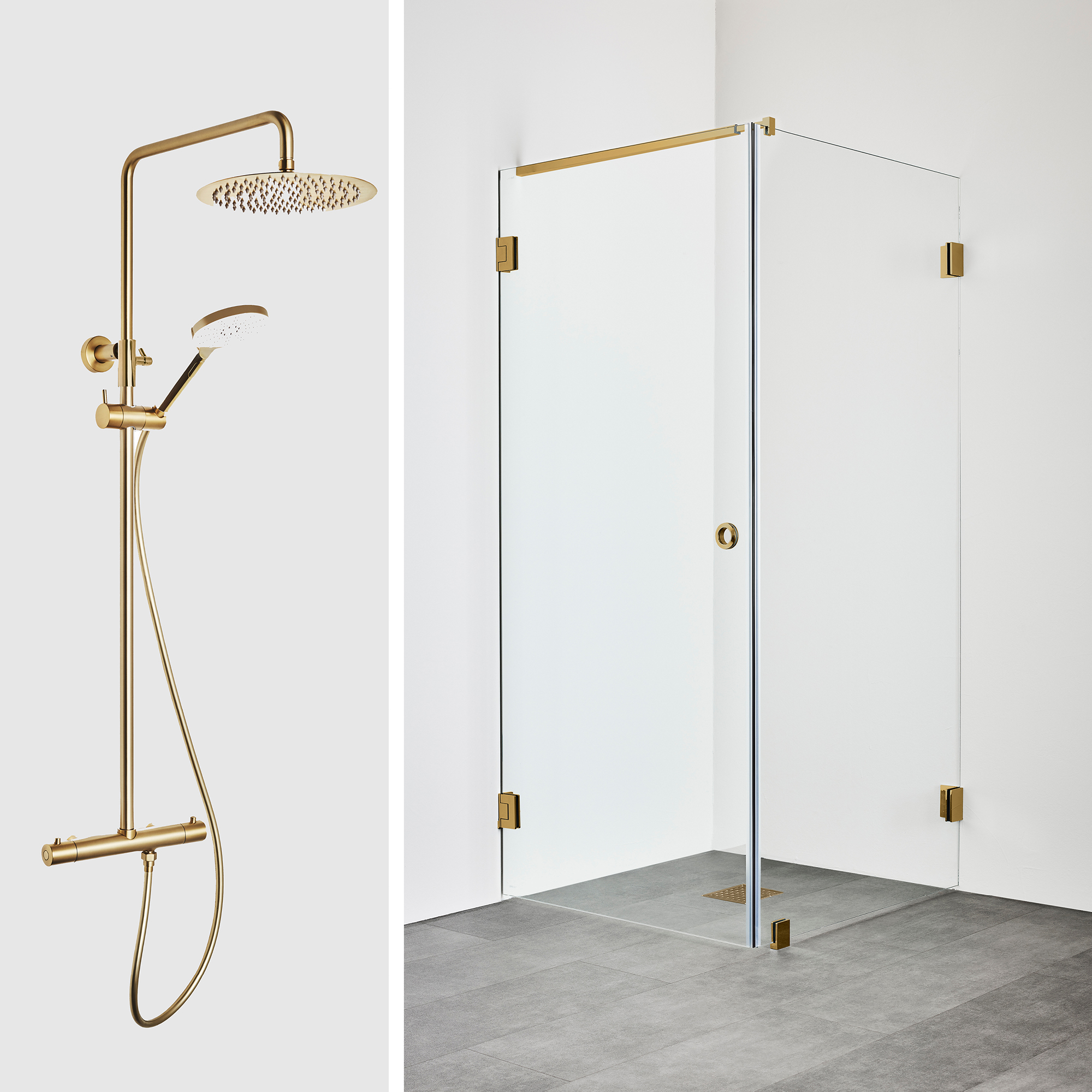 Duschpaket Hafa Duschhörn Infinity Combi med Takduschset Fine