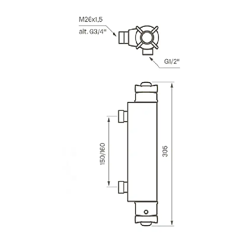 Duschblandare Tapwell Classic XCOL 168