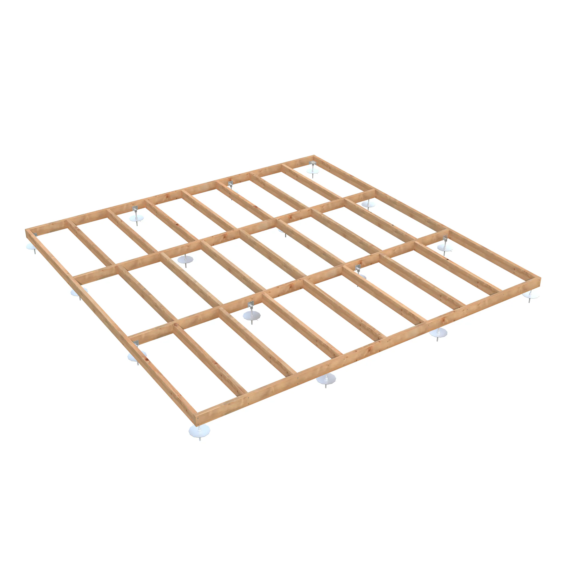Träbalksgrund Palmako 4,5x4,5 m (inkl. LogFoot)