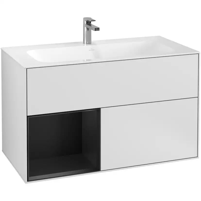 Tvättställsskåp Villeroy & Boch Finion med 2 Lådor och Hylla för Inbyggt Tvättställ