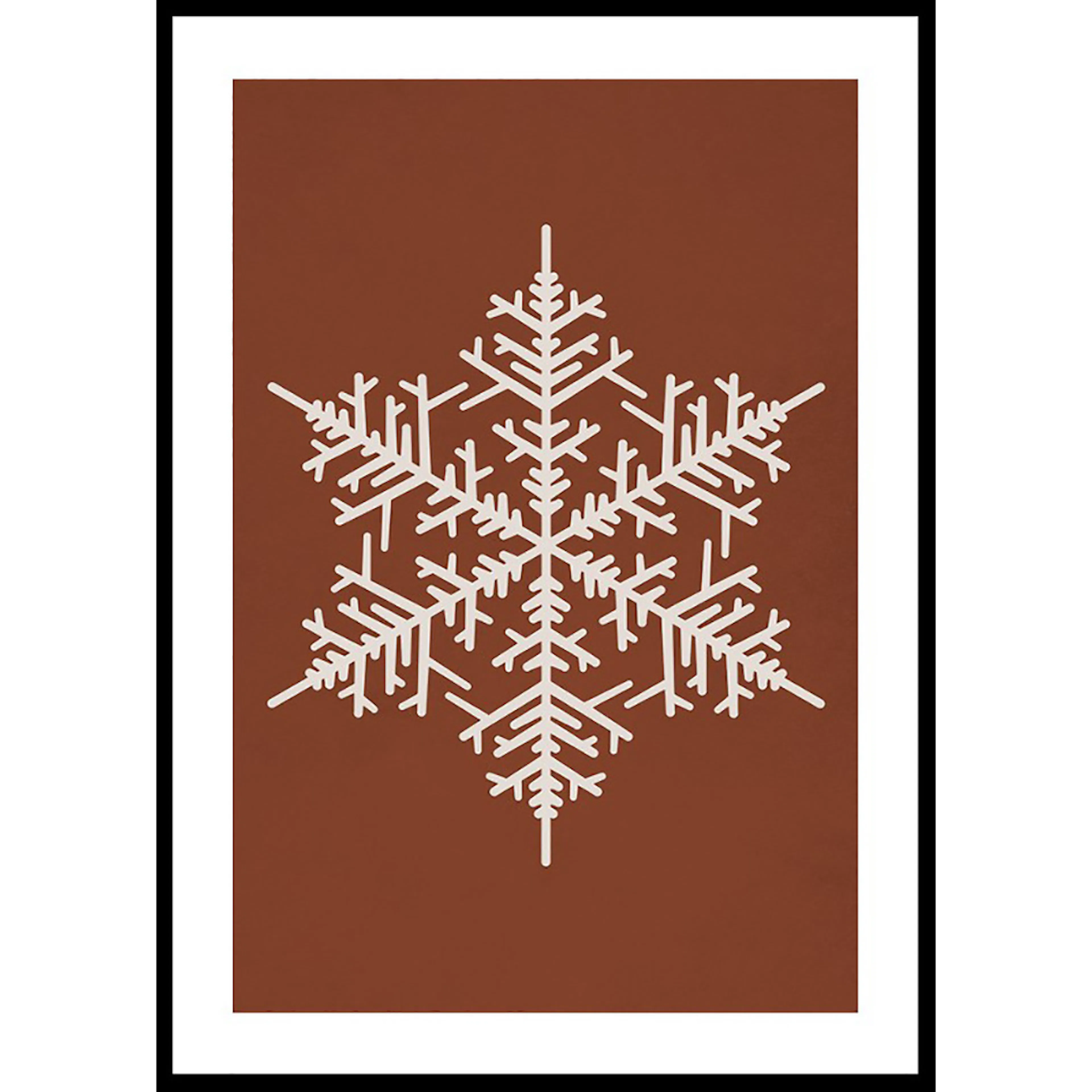 Poster Gallerix Snowflake WB