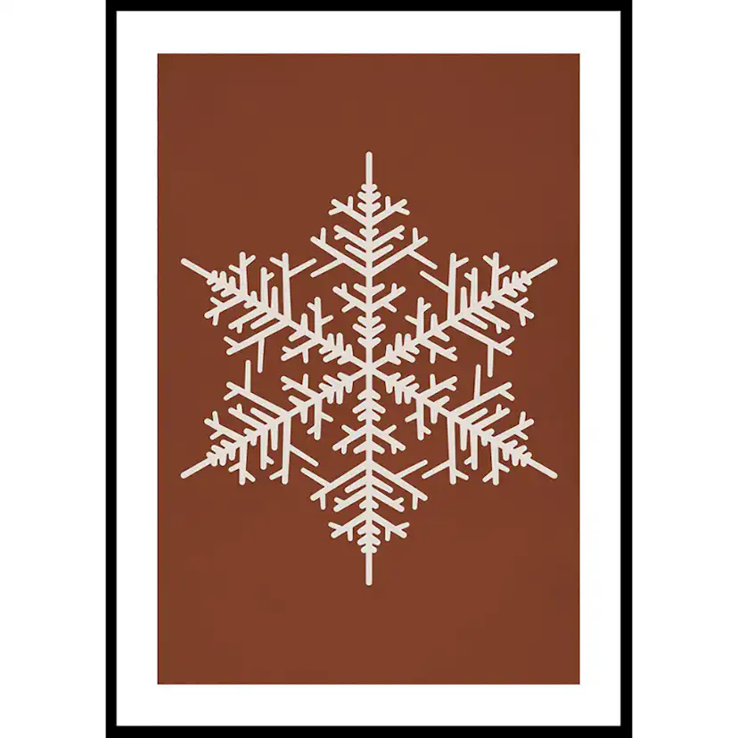 Poster Gallerix Snowflake WB