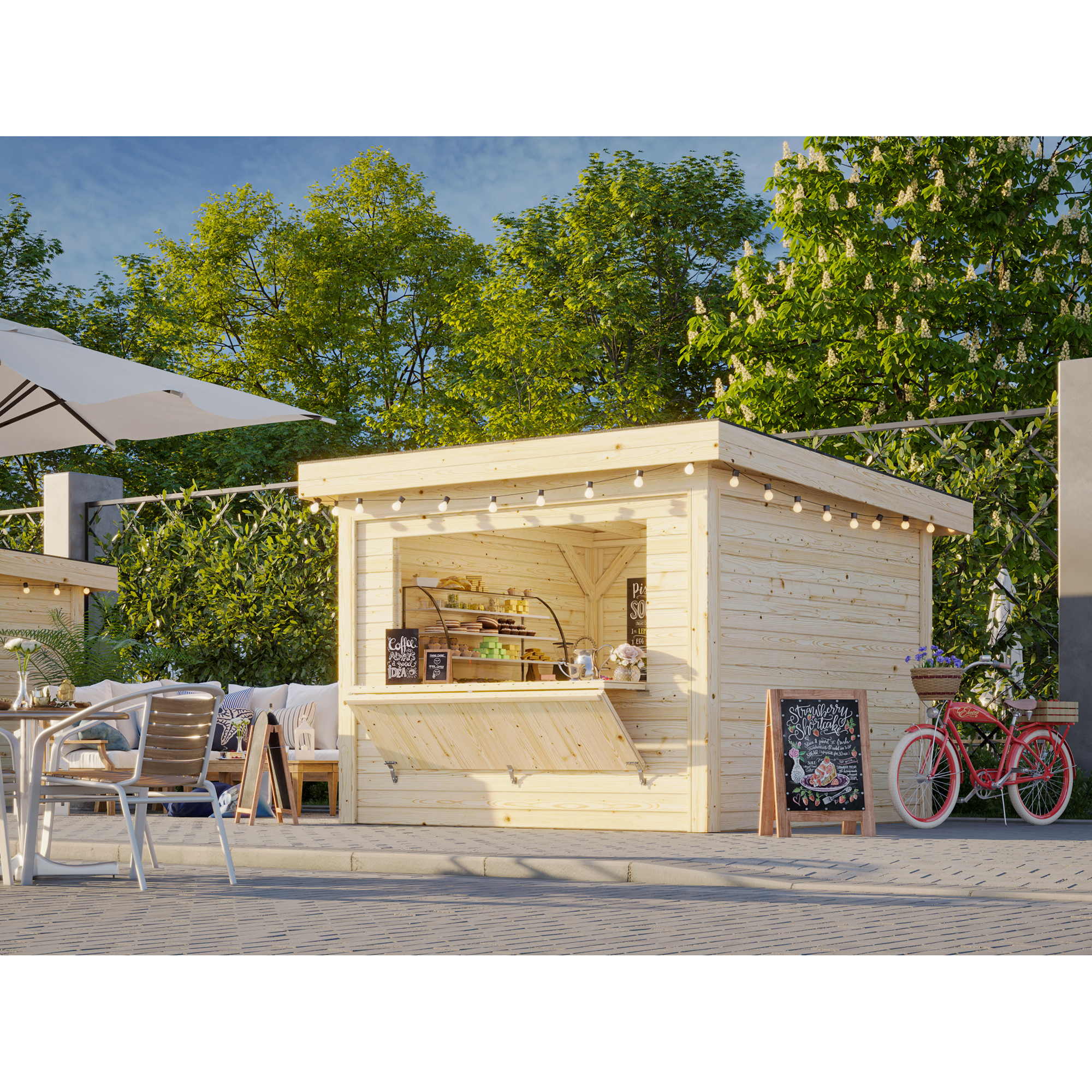 Kiosk Palmako Lenna 8,3 m2 Set 304