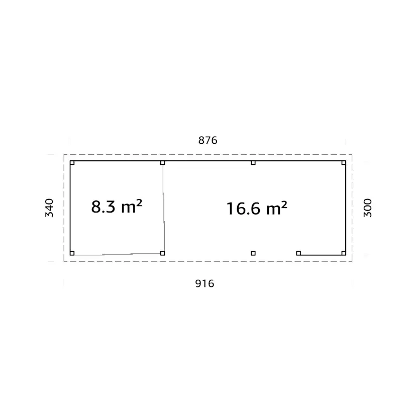 Uterum Palmako Lenna 24,9 m2 Set 415 Slide