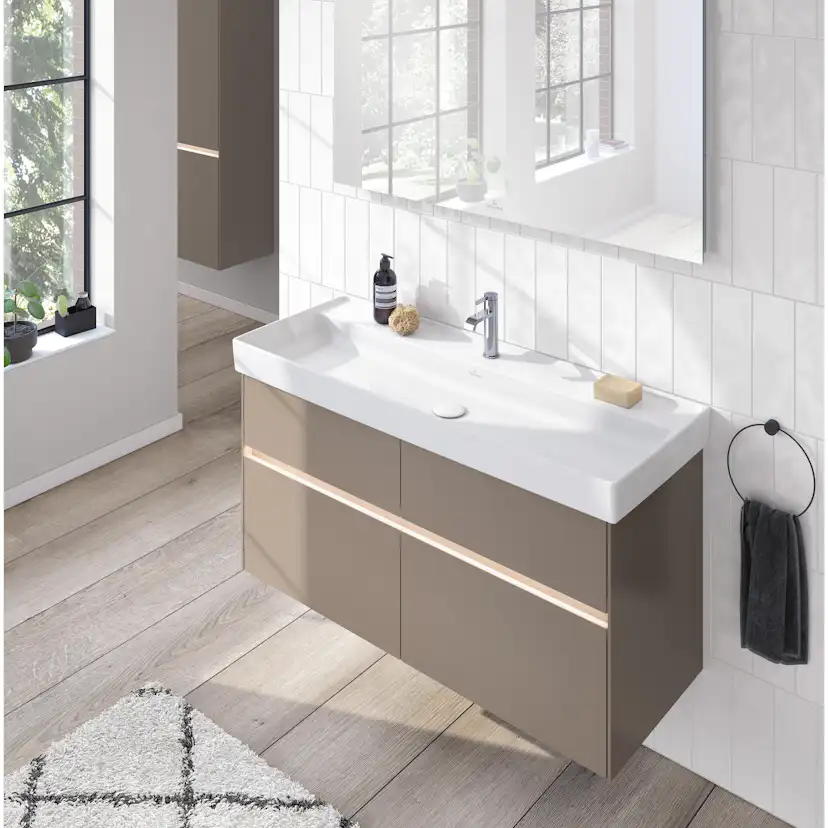 Tvättställsskåp Villeroy & Boch Collaro 115 cm med 4 Lådor för Inbyggt Skåpstvättställ