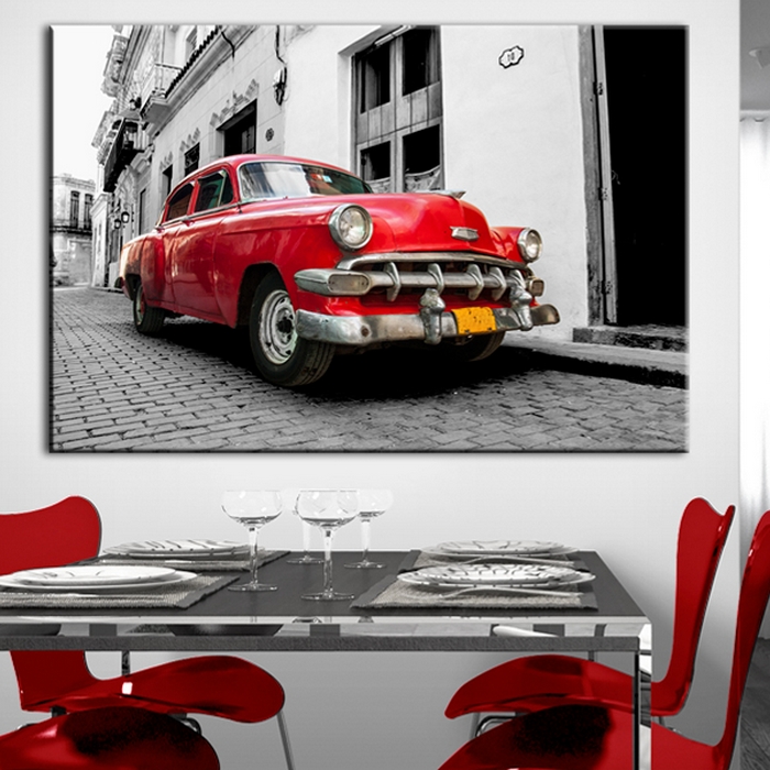 Tavla Arkiio Cuban Classic Car Röd