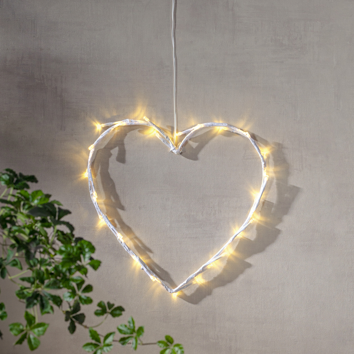Hängande Dekoration Star Trading Crispy Hjärta LED